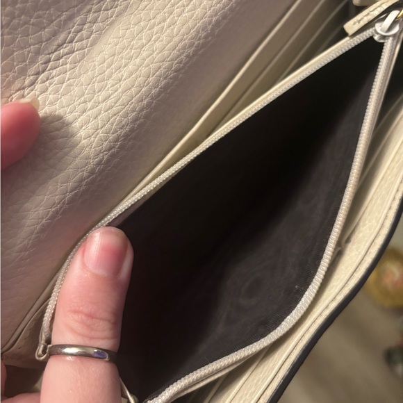 🐝 GUCCI Bee Cream / Beige “Blind For Love” Collection Long Wallet FULLSET - Picture 9 of 12